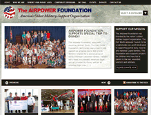 Tablet Screenshot of airpowerfoundation.com